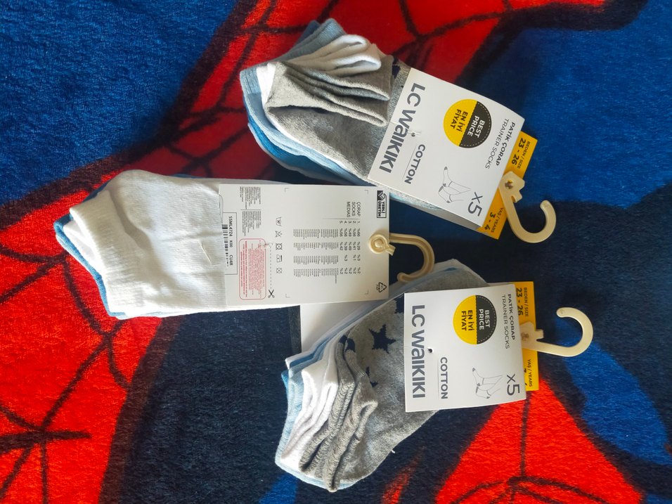 LC Waikiki Erkek Çocuk Pamuklu Renkli Çorap - Görsel 3