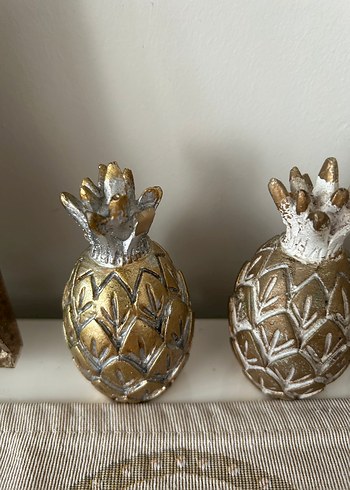  Beden altın Renk Parlak Altın Ananas Figürleri