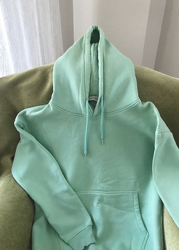 Yeşil Kapüşonlu Sweatshirt