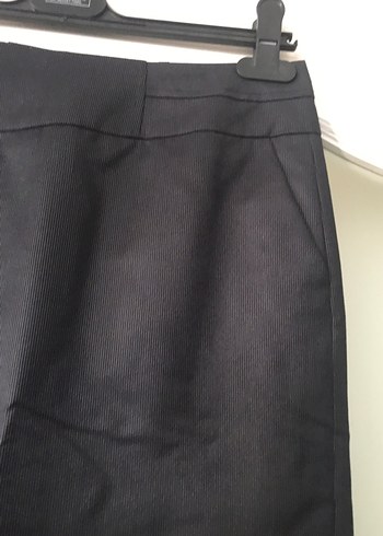 Koton Koton marka Füme renk, kendinden çizgili etek