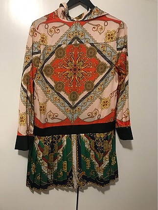 Koton Şal desenli şık elbise