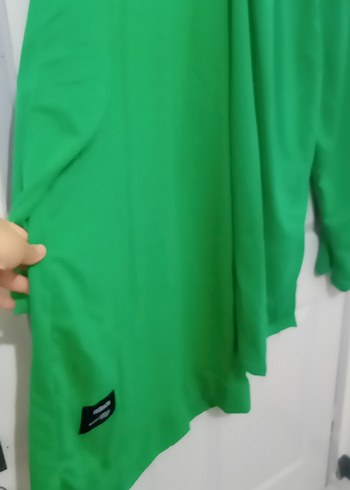 Yeşil Uzun Kollu Salaş Kadın Tunik - Görsel 2