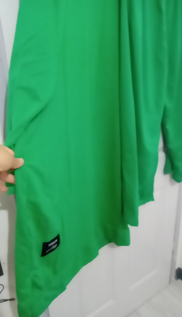 Yeşil Uzun Kollu Salaş Kadın Tunik - Görsel 2