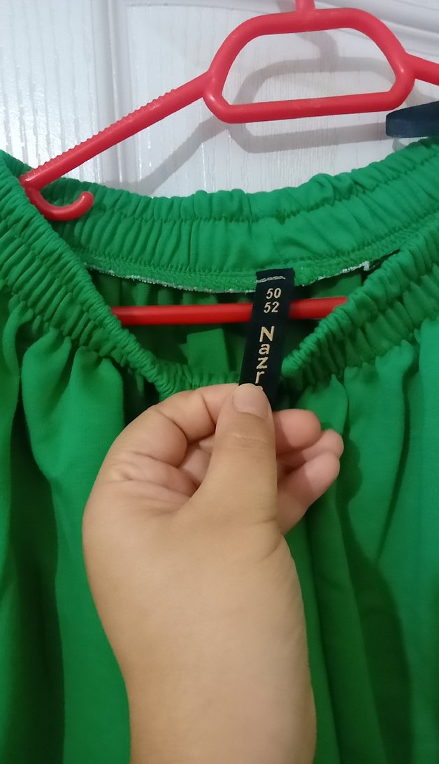 Yeşil Uzun Kollu Salaş Kadın Tunik - Görsel 3