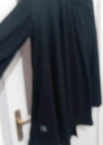 Siyah Kadın Midi Uzun Kollu Tunik takim - Görsel 2