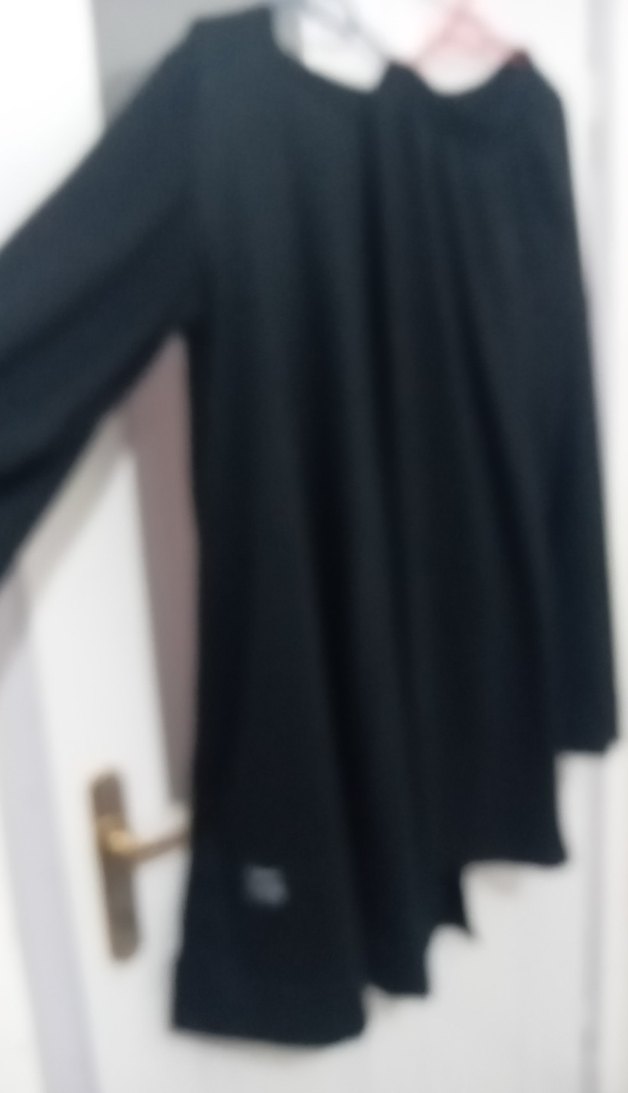 Siyah Kadın Midi Uzun Kollu Tunik takim - Görsel 2