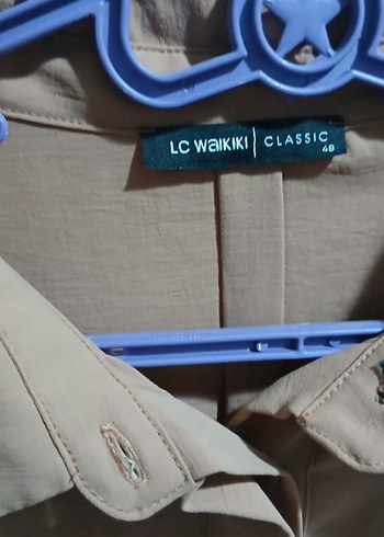 Bej V Yaka Uzun Kollu Kadın Tunik - Görsel 4