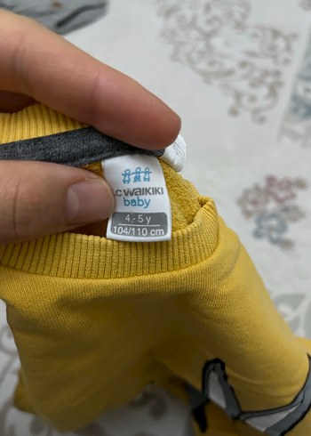 Sarı Gri Bugs Bunny Baskılı Erkek Eşofman Takımı - Görsel 3