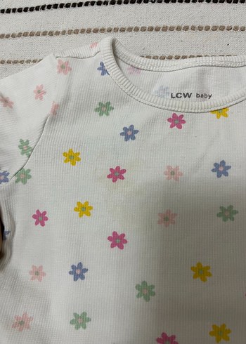 LC Waikiki Pastel Çiçek Desenli Bebek Kız Takımı