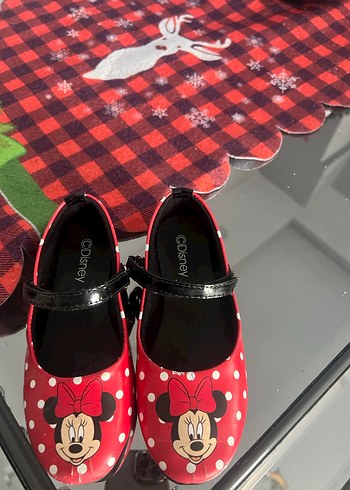 Kız Çocuk Minnie Mouse Kırmızı Babet - Görsel 2