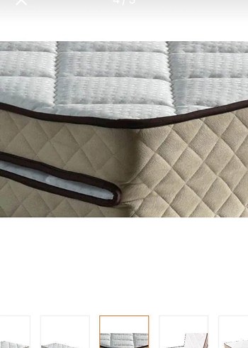 Kahverengi ve Gri Yatak Koruyucu tek kişılık sıfır - Görsel 3