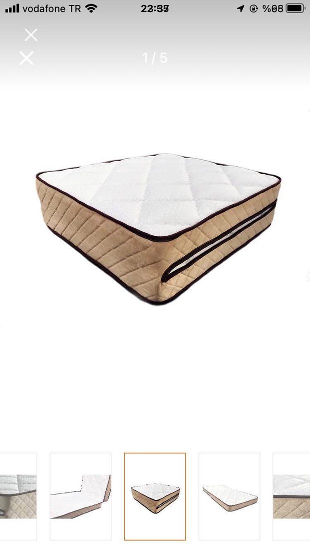 Kahverengi ve Gri Yatak Koruyucu tek kişılık sıfır - Görsel 4