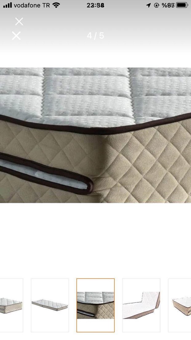 Kahverengi ve Gri Yatak Koruyucu tek kişılık sıfır - Görsel 3