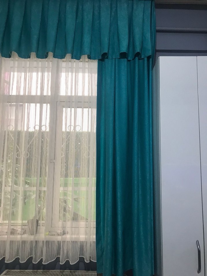 Turkuaz Parlak Düz Perde - Görsel 3