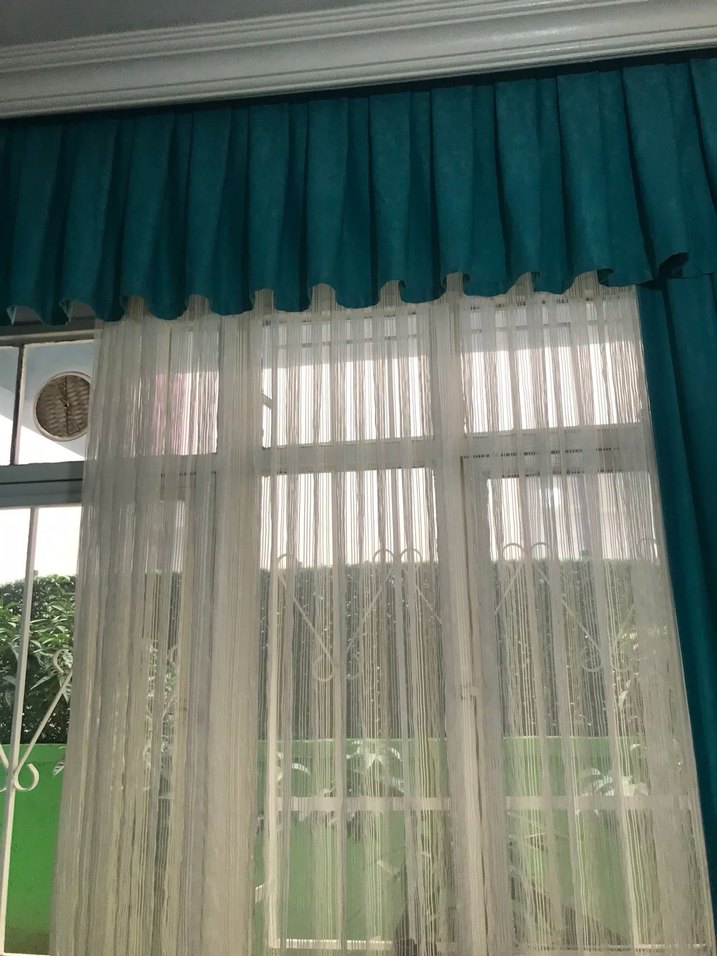 Turkuaz Parlak Düz Perde - Görsel 4