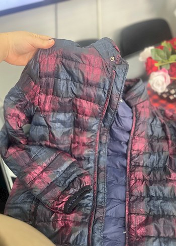 Erkek Çok Renkli Bağlama Desenli Fermuarlı Ceket kas tüyü - Görsel 2