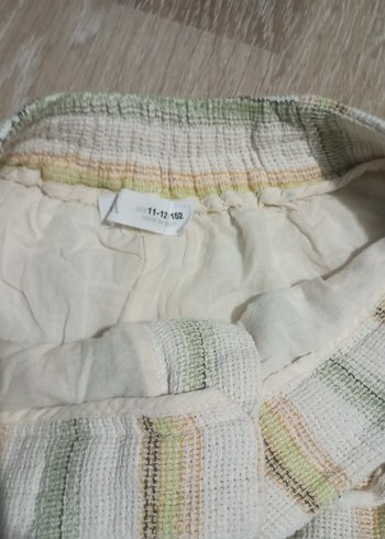 Zara Bej Renkli Bol Kesim Keten Kadın Pantolon