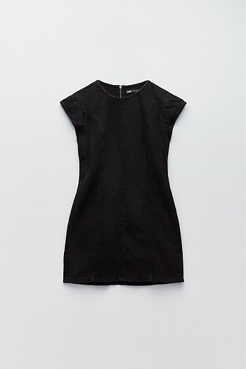 xs Beden siyah Renk Zara denim elbise