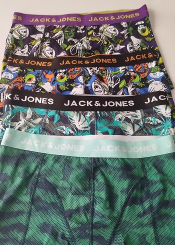Jack & Jones Renkli Baskılı Boxer