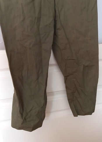 Kadın Kemerli Straplez Keten Tulum - Görsel 2