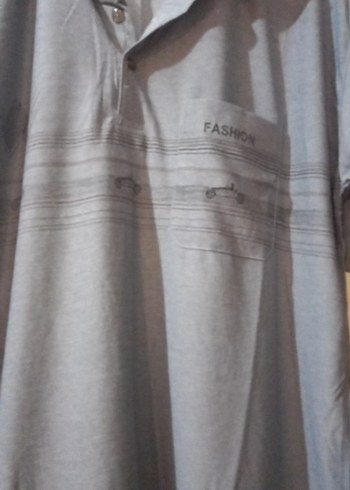 Gri Erkek Polo Tişört - Görsel 3