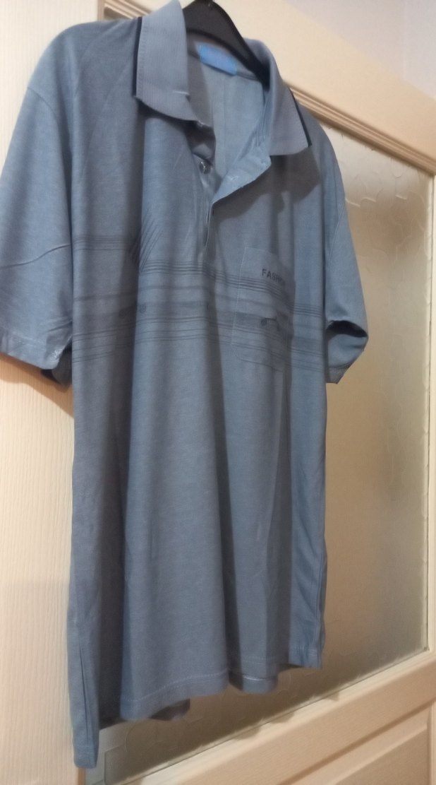 Gri Erkek Polo Tişört - Görsel 2