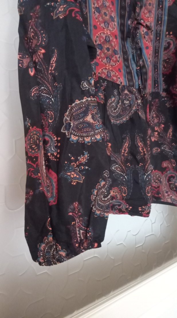 Bohem Desenli Uzun Kollu Bluz - Görsel 3