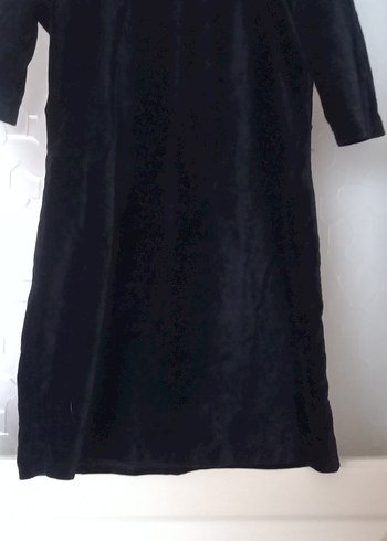 Siyah kadife elbise - Görsel 4