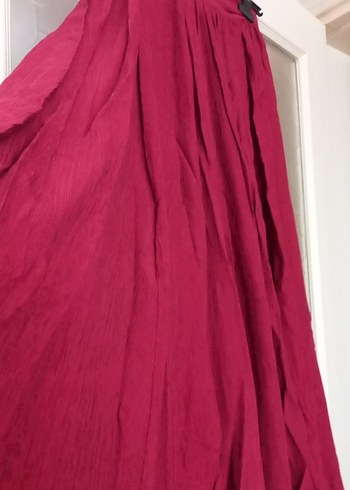 Bordo Kadife Uzun Salaş Etek - Görsel 2