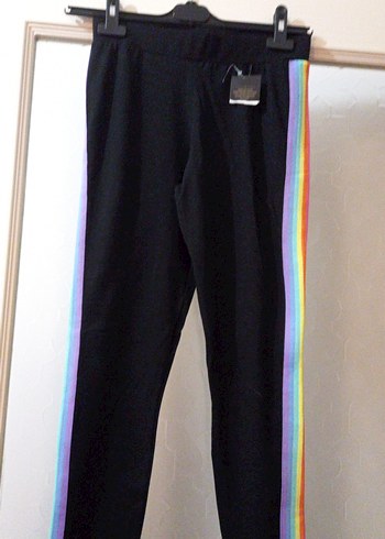 Kızlar için Çok Renkli Rahat Eşofman Altı - Görsel 4