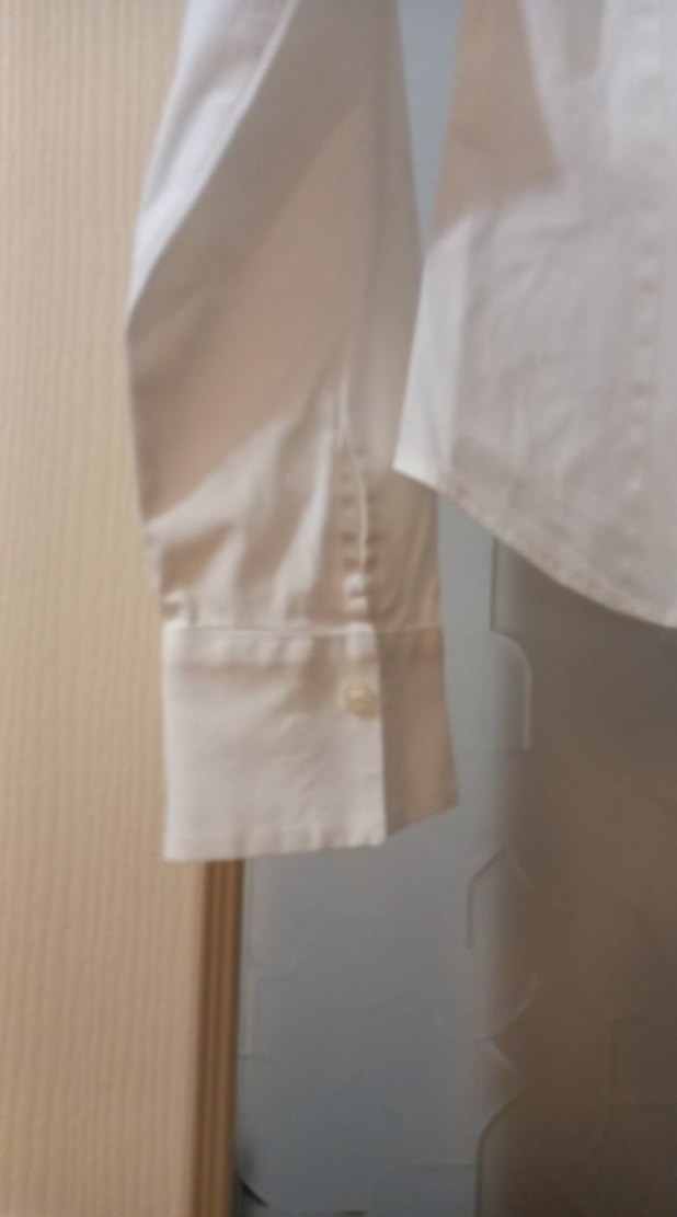 Kadın Beyaz Pamuklu Uzun Kollu Gömlek - Görsel 2