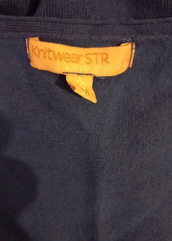 Düğmeli Lacivert V Yaka Kadın Hırka - Görsel 4