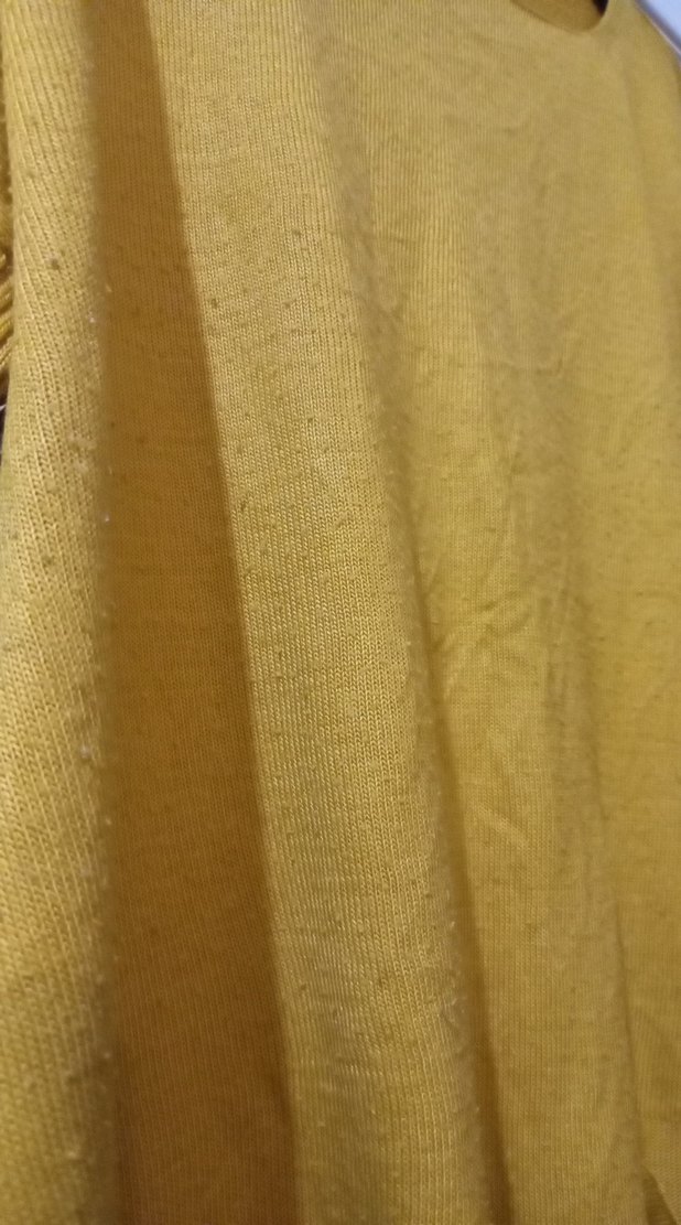 Sarı Uzun Kollu Örgü Kadın Kazak - Görsel 4