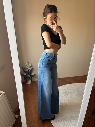 Zara y2k Wide Leg Baggy Urban Jeans