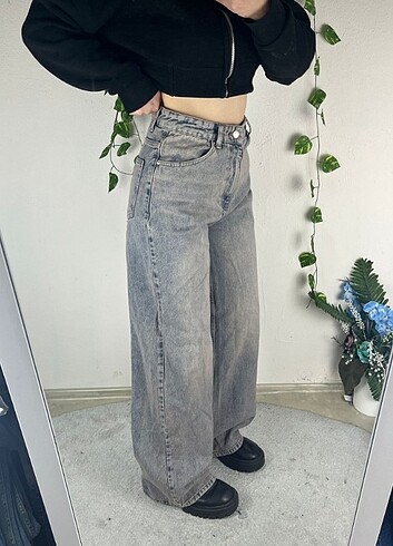 Straight WideLeg Baggy Sıfır Jean İhraç Fazlası Kot Y2K