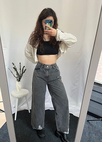 Zara Straight WideLeg Baggy İhraç Fazlası Y2K Kot Jean