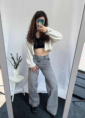 Zara Straight WideLeg Baggy İhraç Fazlası Y2K Kot Jean