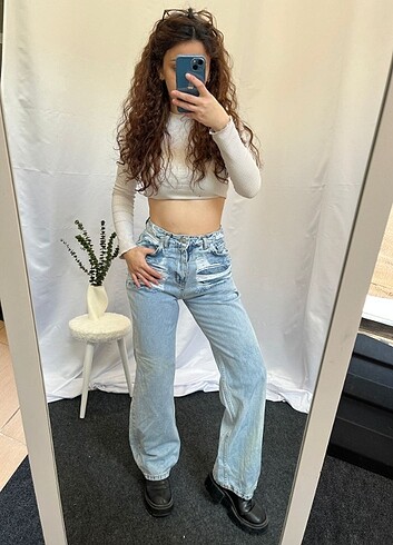 Zara Straight WideLeg Baggy İhraç Fazlası Y2K Kot Jean
