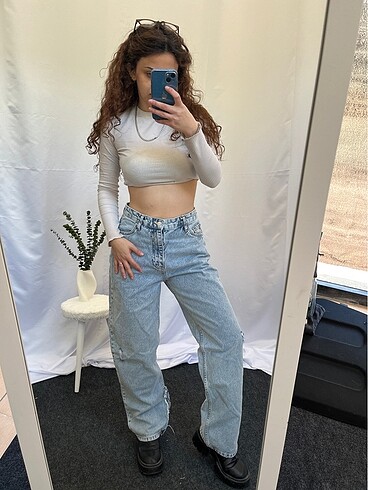 Zara Straight WideLeg Baggy İhraç Fazlası Y2K Kot Jean