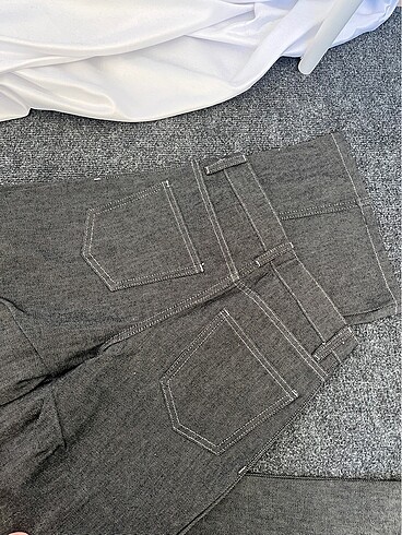 xs Beden gri Renk Straight WideLeg Baggy İhraç Fazlası Y2K Kot Jean