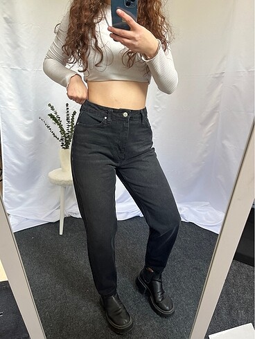 m Beden Straight WideLeg Baggy İhraç Fazlası Y2K Kot Jean