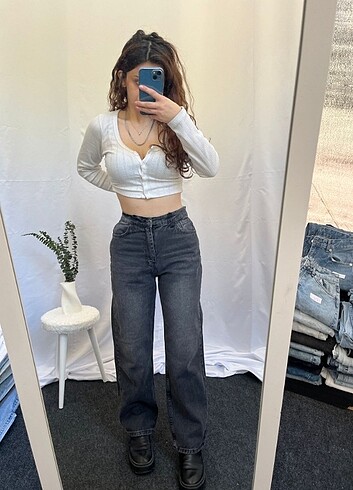 Zara Straight WideLeg Baggy İhraç Fazlası Y2K Kot Jean