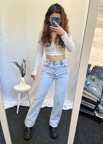Zara Straight WideLeg Baggy İhraç Fazlası Y2K Kot Jean