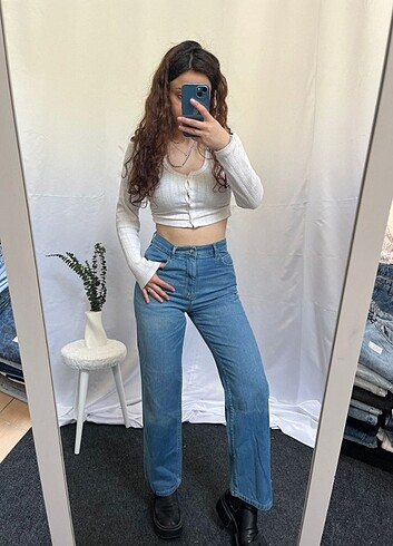 Zara Straight WideLeg Baggy İhraç Fazlası Y2K Kot Jean