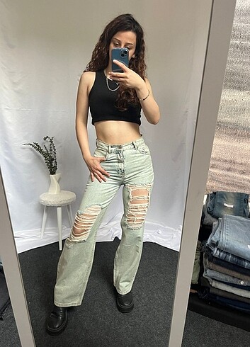 Zara Straight WideLeg Baggy İhraç Fazlası Y2K Kot Jean
