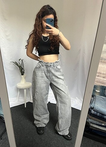 Straight WideLeg Baggy İhraç Fazlası Y2K Kot Jean
