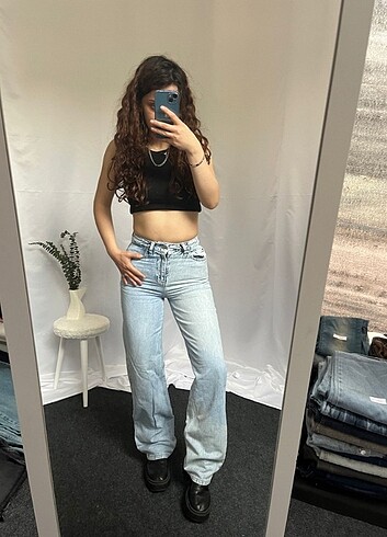 Zara Straight WideLeg Baggy İhraç Fazlası Y2K Kot Jean
