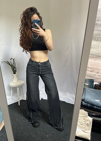 Zara Straight WideLeg Baggy İhraç Fazlası Y2K Kot Jean