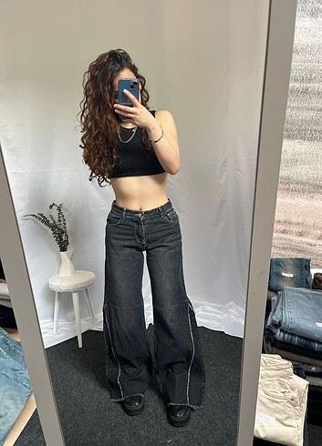 Straight WideLeg Baggy İhraç Fazlası Y2K Kot Jean
