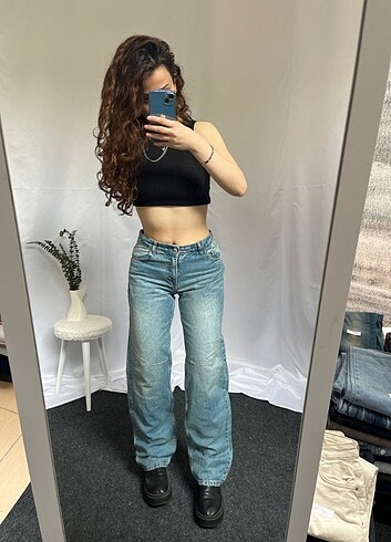 Straight WideLeg Baggy İhraç Fazlası Y2K Kot Jean